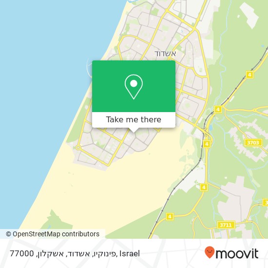 פינוקיו, אשדוד, אשקלון, 77000 map