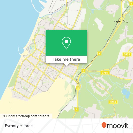 Evrostyle, אשדוד, אשקלון, 77000 map