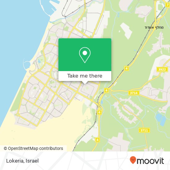 Карта Lokeria, אשדוד, אשקלון, 77000