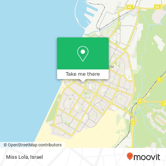 Карта Miss Lola, הגדוד העברי 6 אשדוד, אשקלון, 77000