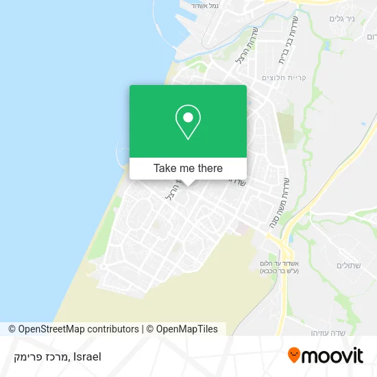 Карта מרכז פרימק