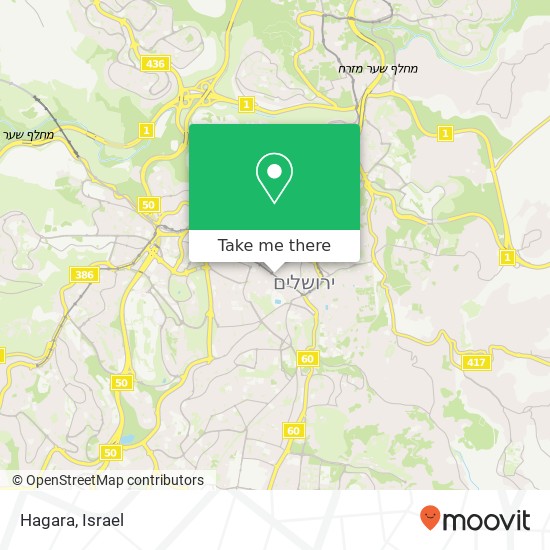 Hagara, יפו ירושלים, ירושלים, 94222 map