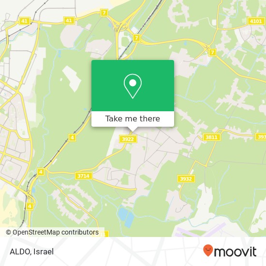 ALDO, המגינים גן יבנה, רחובות, 70800 map