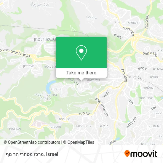 Карта מרכז מסחרי הר נוף