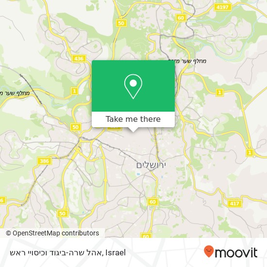 אהל שרה-ביגוד וכיסויי ראש, צפניה ירושלים, ירושלים, 95783 map