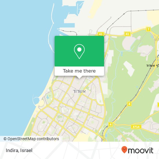 Indira, אשדוד, אשקלון, 77000 map