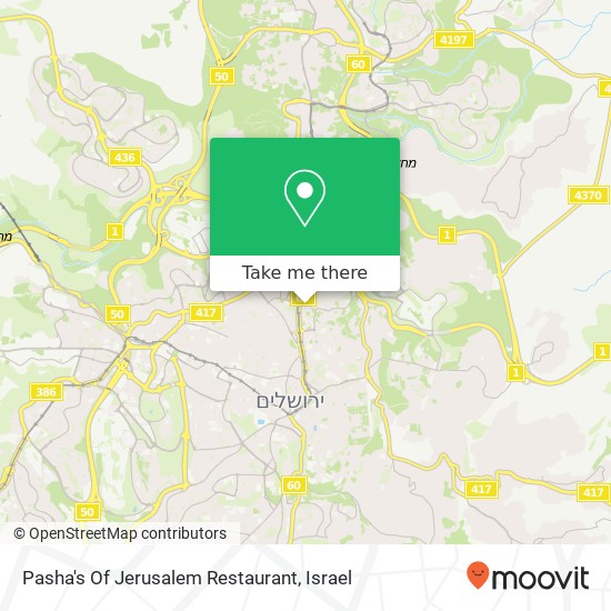 Pasha's Of Jerusalem Restaurant, null map