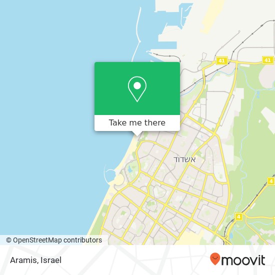 Aramis, אשדוד, 77000 map