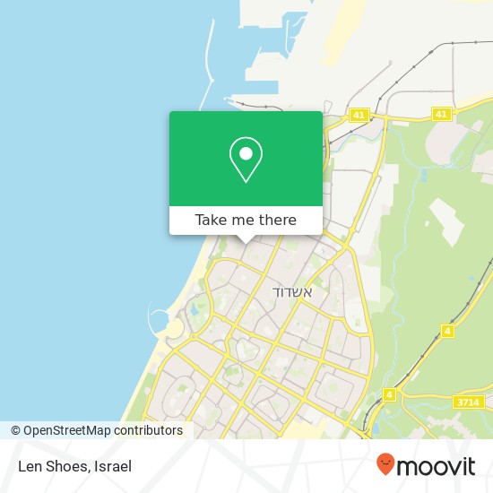 Len Shoes, רוגוזין אשדוד, אשקלון, 77272 map