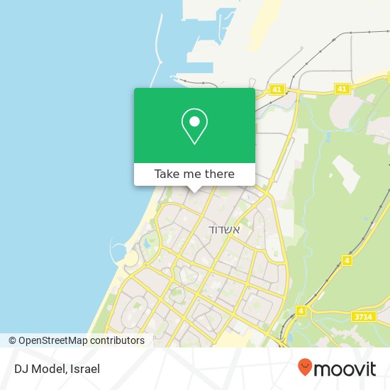 DJ Model, המסחר אשדוד, אשקלון, 77000 map