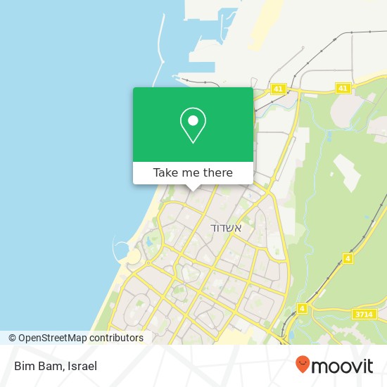 Bim Bam, המסחר אשדוד, אשקלון, 77000 map