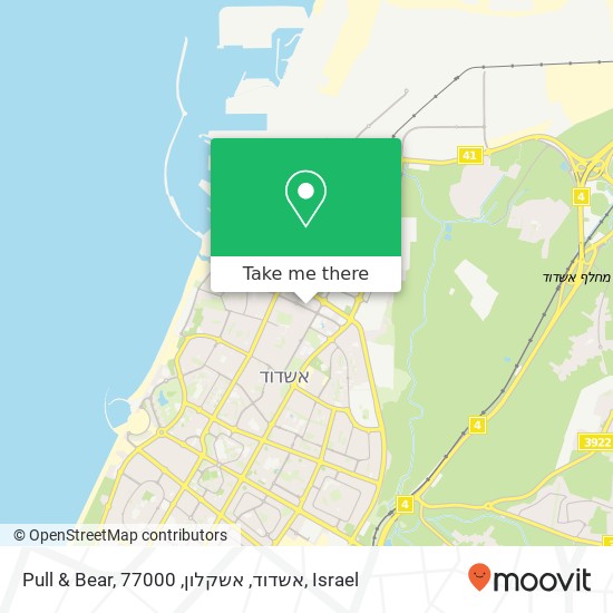 Pull & Bear, אשדוד, אשקלון, 77000 map