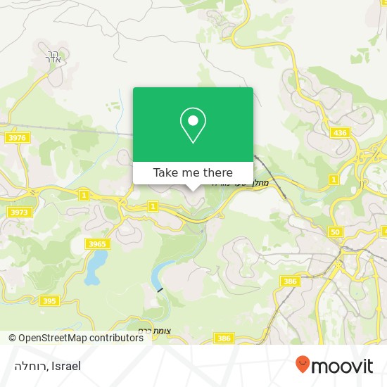 רוחלה, חצב מבשרת ציון, ירושלים, 90805 map