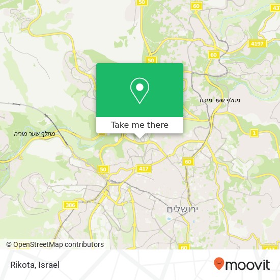 Rikota, קרית מדע הר חוצבים, ירושלים, 90000 map