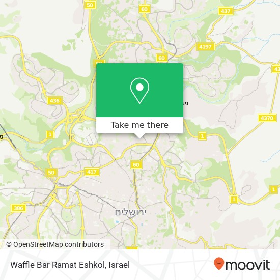 Waffle Bar Ramat Eshkol, null map