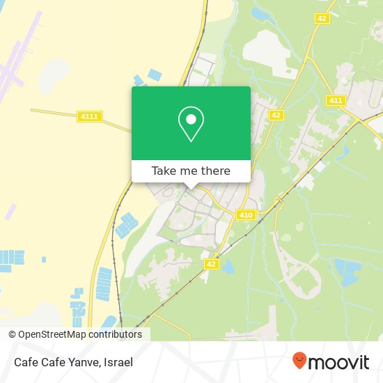 Карта Cafe Cafe Yanve, עולש יבנה, 81000