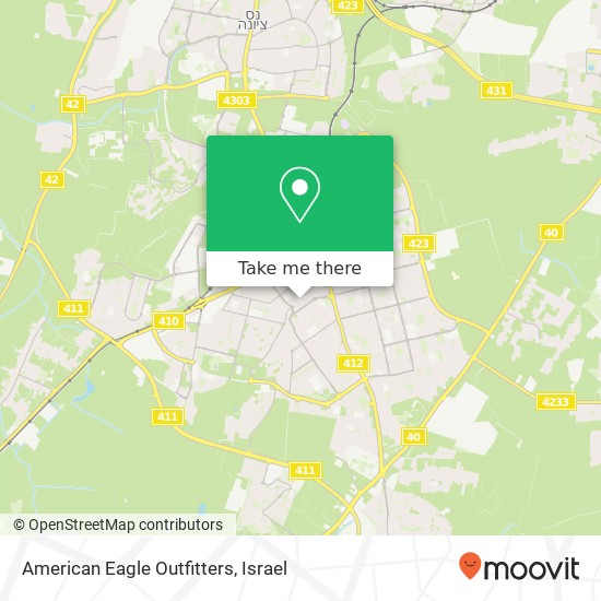 American Eagle Outfitters, רחובות, רחובות, 76100 map