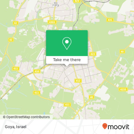 Goya, רחובות, 76100 map