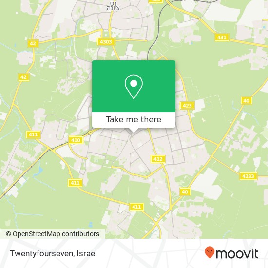 Twentyfourseven, ביל"ו רחובות, 76420 map