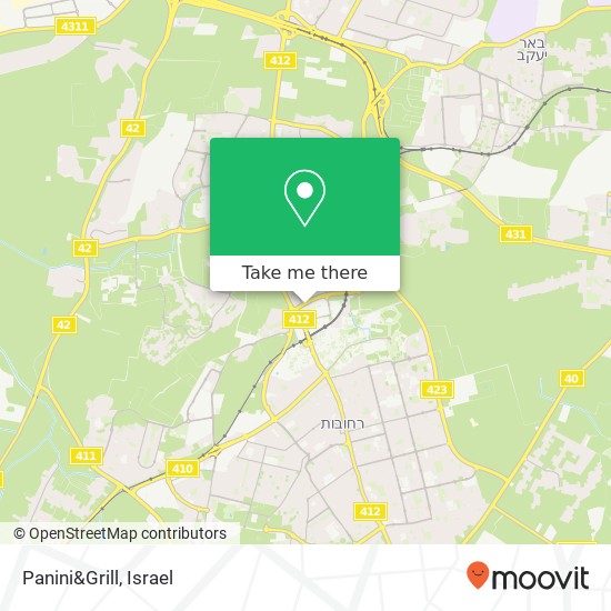 Panini&Grill, המדע 8 רחובות, 76100 map