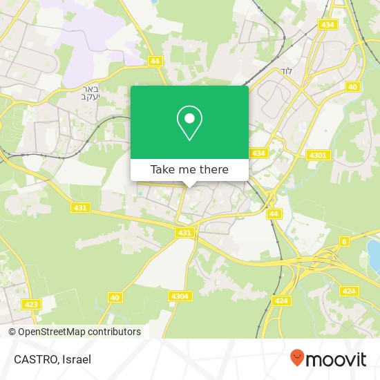Карта CASTRO, רמלה, רמלה, 72000