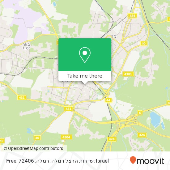 Free, שדרות הרצל רמלה, רמלה, 72406 map