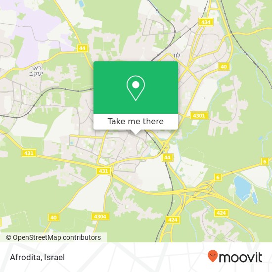 Карта Afrodita, שדרות הרצל רמלה, רמלה, 72406