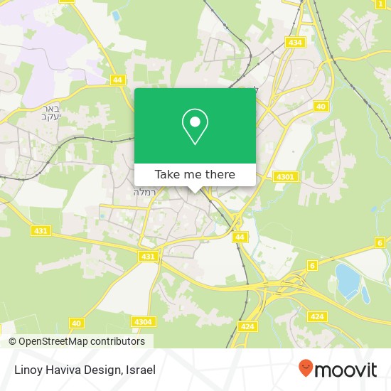 Карта Linoy Haviva Design, הרדוף רמלה, 72000
