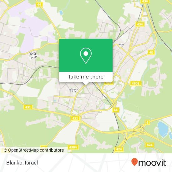 Карта Blanko, שדרות הרצל רמלה, רמלה, 72000
