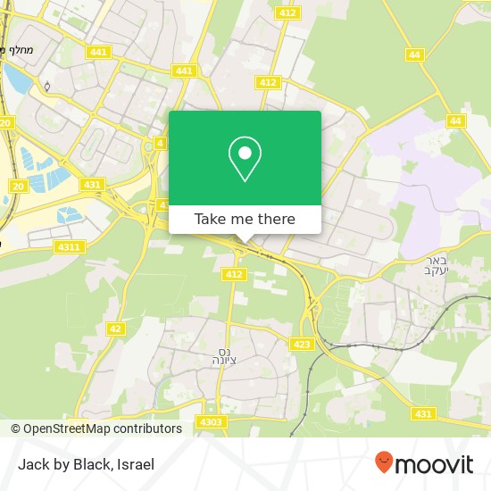 Карта Jack by Black, ראשון לציון, רחובות, 75000