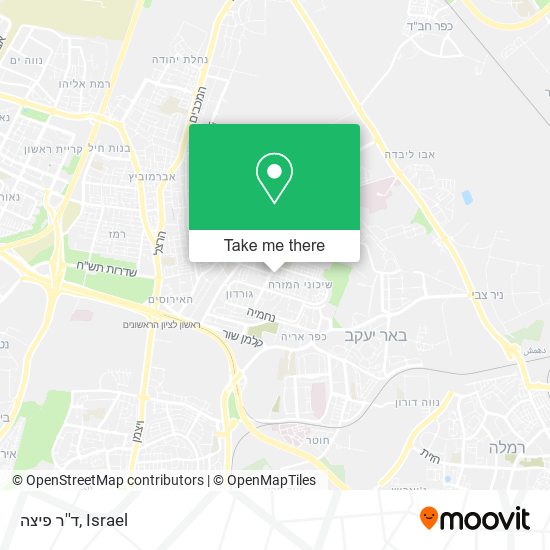 ד''ר פיצה map