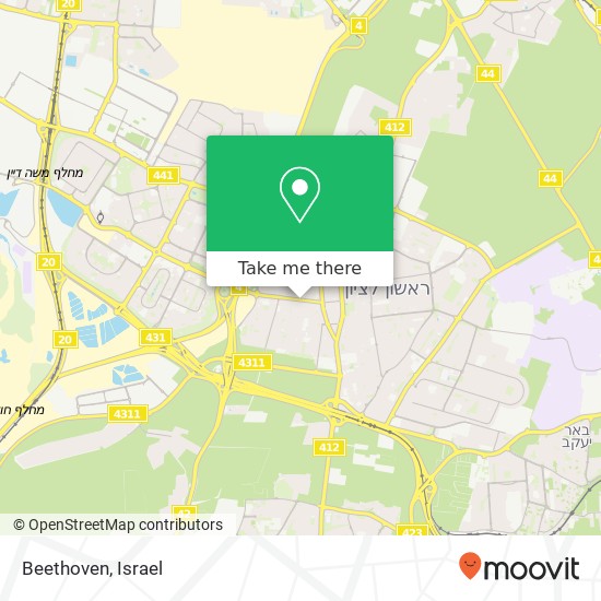 Beethoven, רוטשילד ראשון לציון, רחובות, 75204 map