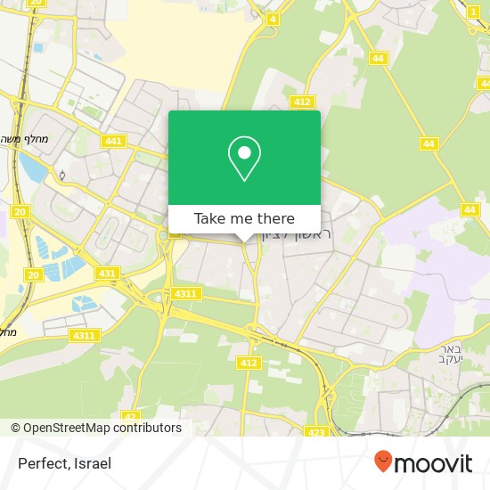 Perfect, רוטשילד ראשון לציון, רחובות, 75266 map