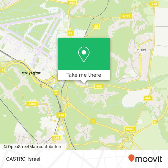 CASTRO, פתח תקווה map