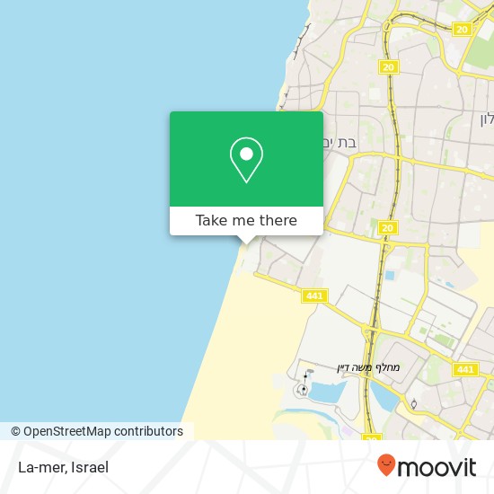La-mer, שער הים, ראשון לציון, 75000 ישראל map