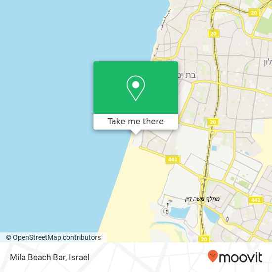 Mila Beach Bar, הטיילת ראשון לציון, רחובות, 75000 map