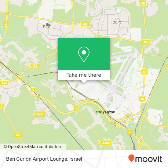 Карта Ben Gurion Airport Lounge, פתח תקווה, 49342