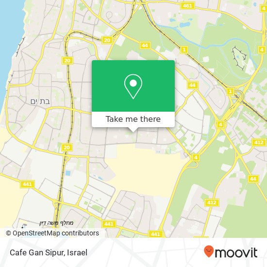 Cafe Gan Sipur, מוטה גור 15 חולון, 58455 map