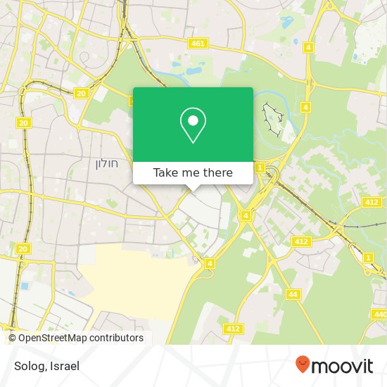 Карта Solog, חולון, תל אביב, 58000