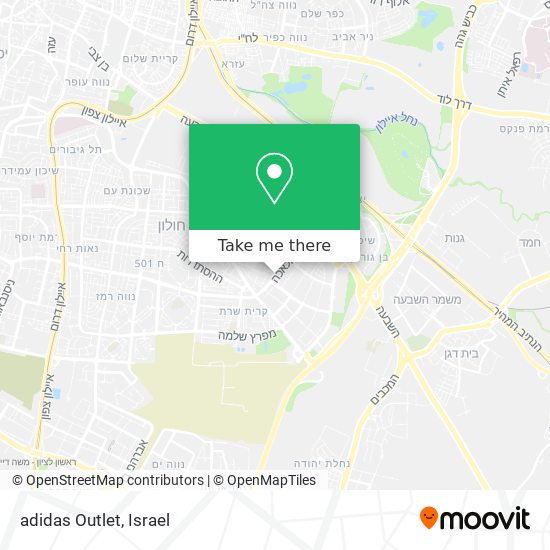 adidas Outlet map