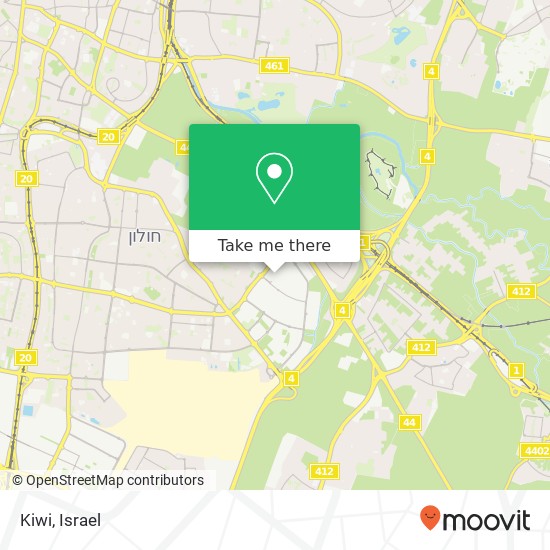 Kiwi, חולון, תל אביב, 58000 map