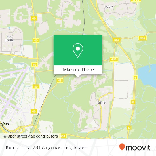 Карта Kumpir Tira, טירת יהודה, 73175