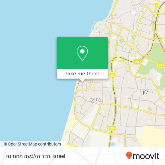 Карта הדר הלבשה תחתונה, הרצל בת ים, תל אביב, 59325