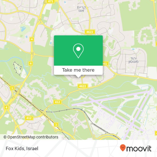 Fox Kids, אור יהודה, תל אביב, 60000 map