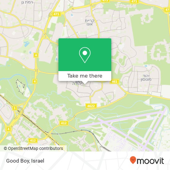 Good Boy, אור יהודה, תל אביב, 60000 map
