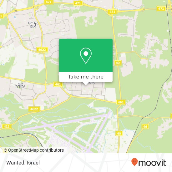 Wanted, חתוכה סעדיה יהוד מונוסון, פתח תקווה, 56000 map