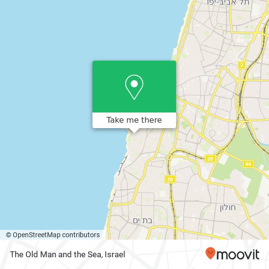 Карта The Old Man and the Sea, קדם עג'מי, גבעת עלייה, תל אביב-יפו, 60000