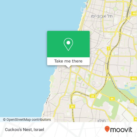 Cuckoo's Nest, נועם 1 צפון יפו, תל אביב-יפו, 68132 map