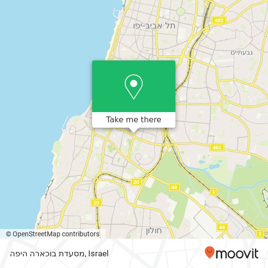 Карта מסעדת בוכארה היפה, שדרות הר ציון תל אביב-יפו, תל אביב, 66534