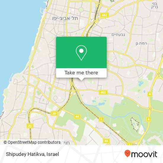Карта Shipudey Hatikva, התקוה התקווה, תל אביב-יפו, 67121